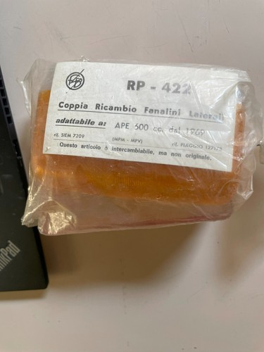Coppia fanali ape 600 - dal, 1969